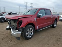 Salvage cars for sale at Elgin, IL auction: 2022 Ford F150 Supercrew