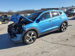 Salvage SUVs for sale at auction: 2016 Hyundai Tucson Limited