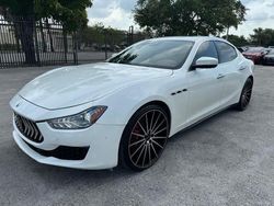 Salvage cars for sale at Opa Locka, FL auction: 2019 Maserati Ghibli S