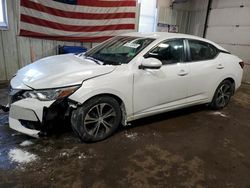 Salvage cars for sale at Lyman, ME auction: 2021 Nissan Sentra SV