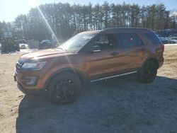 Salvage cars for sale at North Billerica, MA auction: 2017 Ford Explorer XLT