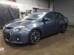 Salvage cars for sale at Elgin, IL auction: 2016 Toyota Corolla L