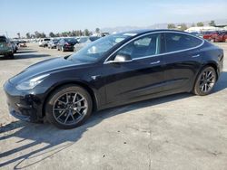 Salvage cars for sale at Sun Valley, CA auction: 2018 Tesla Model 3