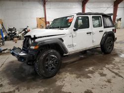 Jeep salvage cars for sale: 2018 Jeep Wrangler Unlimited Sport