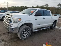 Salvage trucks for sale at Greenwell Springs, LA auction: 2017 Toyota Tundra Crewmax SR5