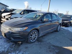 Salvage cars for sale at Pekin, IL auction: 2017 Ford Fusion SE