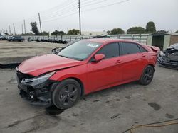 Salvage cars for sale at Miami, FL auction: 2022 Hyundai Elantra SEL