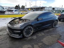 Carros salvage sin ofertas aún a la venta en subasta: 2022 Tesla Model 3