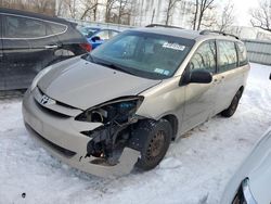 Salvage cars for sale at Central Square, NY auction: 2008 Toyota Sienna CE