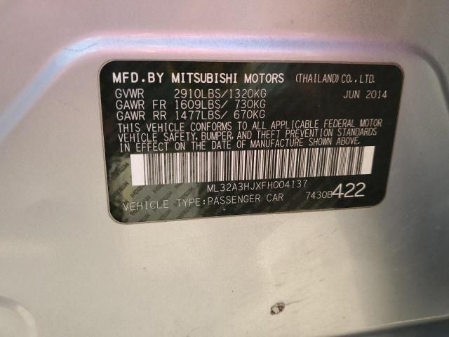 2015 Mitsubishi Mirage DE