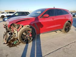 Salvage cars for sale at Grand Prairie, TX auction: 2020 Jaguar F-PACE SVR