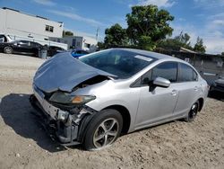 Salvage cars for sale at Opa Locka, FL auction: 2015 Honda Civic SE