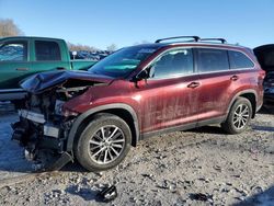 Salvage cars for sale at West Warren, MA auction: 2019 Toyota Highlander SE