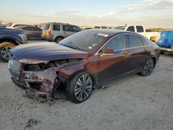 Salvage cars for sale at San Antonio, TX auction: 2017 Lincoln MKZ Reserve