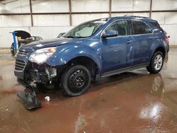 Salvage cars for sale at Lansing, MI auction: 2016 Chevrolet Equinox LT