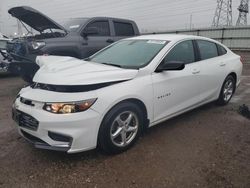 Salvage cars for sale at Elgin, IL auction: 2017 Chevrolet Malibu LS