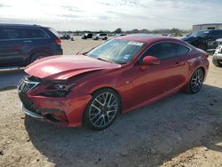 Salvage cars for sale at San Antonio, TX auction: 2015 Lexus RC 350