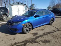 Salvage cars for sale at East Granby, CT auction: 2020 Honda Civic Sport