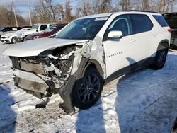 Salvage cars for sale at Marlboro, NY auction: 2021 Chevrolet Traverse RS