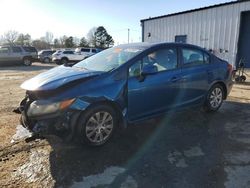 Salvage cars for sale from Copart Shreveport, LA: 2012 Honda Civic LX