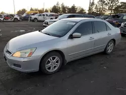 Salvage cars for sale at auction: 2007 Honda Accord EX