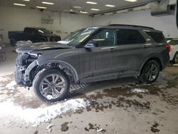 Salvage cars for sale at Portland, MI auction: 2022 Ford Explorer XLT