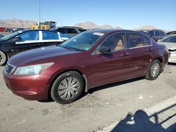 Salvage cars for sale at North Las Vegas, NV auction: 2010 Honda Accord LX