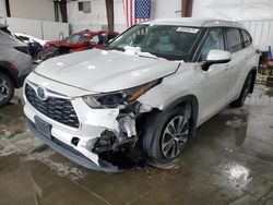 Salvage cars for sale at Cahokia Heights, IL auction: 2022 Toyota Highlander XLE