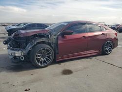 Salvage cars for sale at Grand Prairie, TX auction: 2017 Honda Civic SI