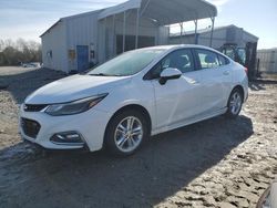 Salvage cars for sale from Copart Tifton, GA: 2017 Chevrolet Cruze LT