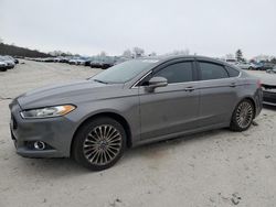 Salvage cars for sale at West Warren, MA auction: 2013 Ford Fusion Titanium