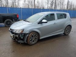 Salvage cars for sale at Moncton, NB auction: 2017 Chevrolet Sonic LT