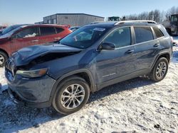 Salvage cars for sale at Wayland, MI auction: 2021 Jeep Cherokee Latitude LUX