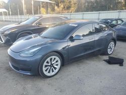 Salvage cars for sale at Savannah, GA auction: 2022 Tesla Model 3