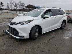 Toyota salvage cars for sale: 2022 Toyota Sienna XLE