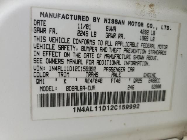 2002 Nissan Altima Base