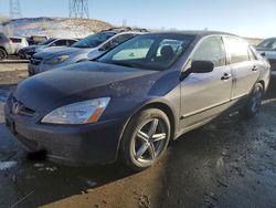 Salvage cars for sale from Copart Littleton, CO: 2003 Honda Accord EX