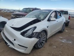 Salvage cars for sale at Brighton, CO auction: 2020 Tesla Model Y