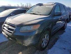 Salvage cars for sale at Cahokia Heights, IL auction: 2007 Hyundai Santa FE SE