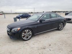 Salvage cars for sale at New Braunfels, TX auction: 2018 Mercedes-Benz C 350E