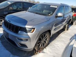 Jeep salvage cars for sale: 2018 Jeep Grand Cherokee Overland