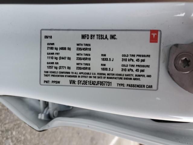 2018 Tesla Model 3