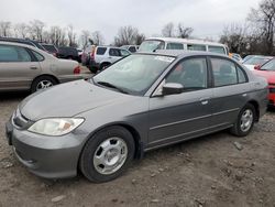 Salvage cars for sale at Baltimore, MD auction: 2004 Honda Civic Hybrid