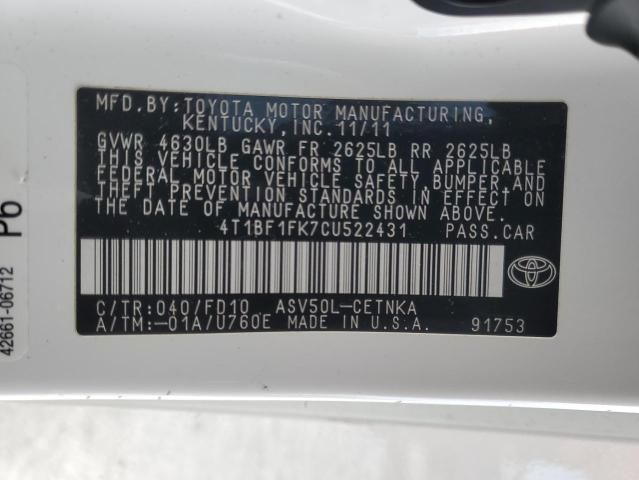 2012 Toyota Camry Base