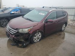 Salvage cars for sale at Kansas City, KS auction: 2014 Honda CR-V EXL