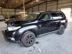 Salvage cars for sale at Jacksonville, FL auction: 2013 Toyota Highlander Base