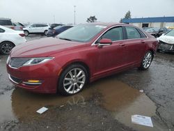 Vehiculos salvage en venta de Copart Woodhaven, MI: 2015 Lincoln MKZ