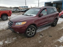 Salvage cars for sale at Colorado Springs, CO auction: 2008 Hyundai Santa FE