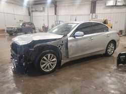 Salvage cars for sale at Franklin, WI auction: 2015 Infiniti Q50 Base