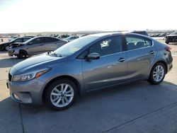 Salvage cars for sale at Grand Prairie, TX auction: 2017 KIA Forte LX